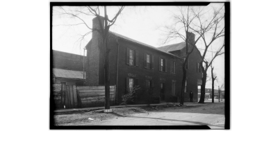 Old Tavern, picture of  side of a historic building