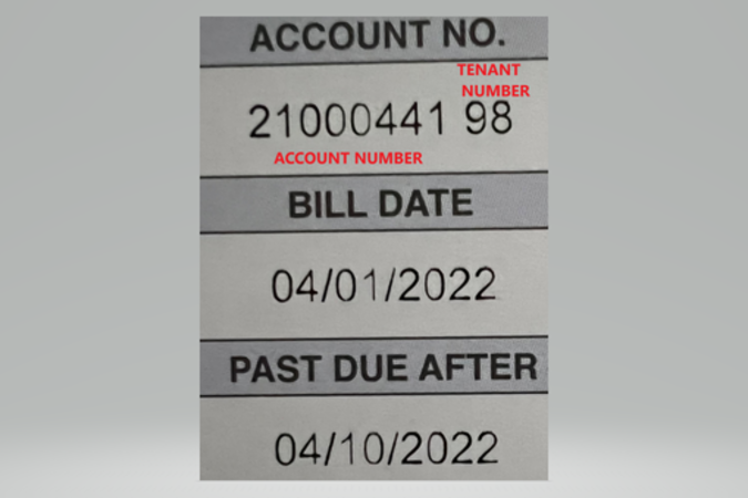Tenant Number